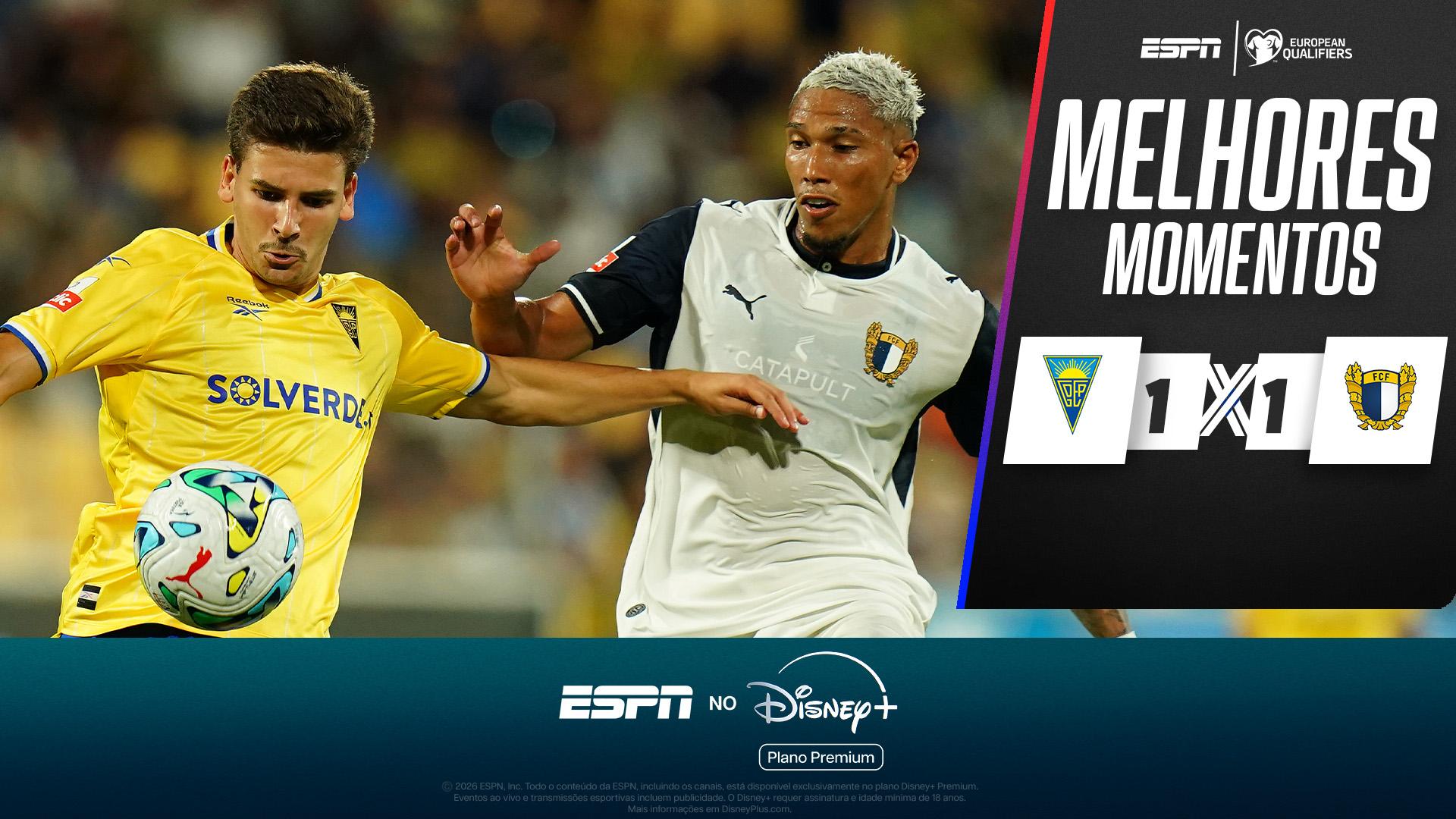 Estoril 1 x 1 Famalicão no Campeonato Português: veja os melhores momentos