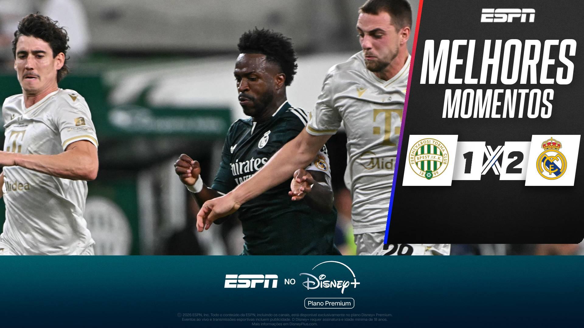 Com Endrick titular e retorno de Vini Jr, Real Madrid vence o Ferencváros em amistoso; melhores momentos