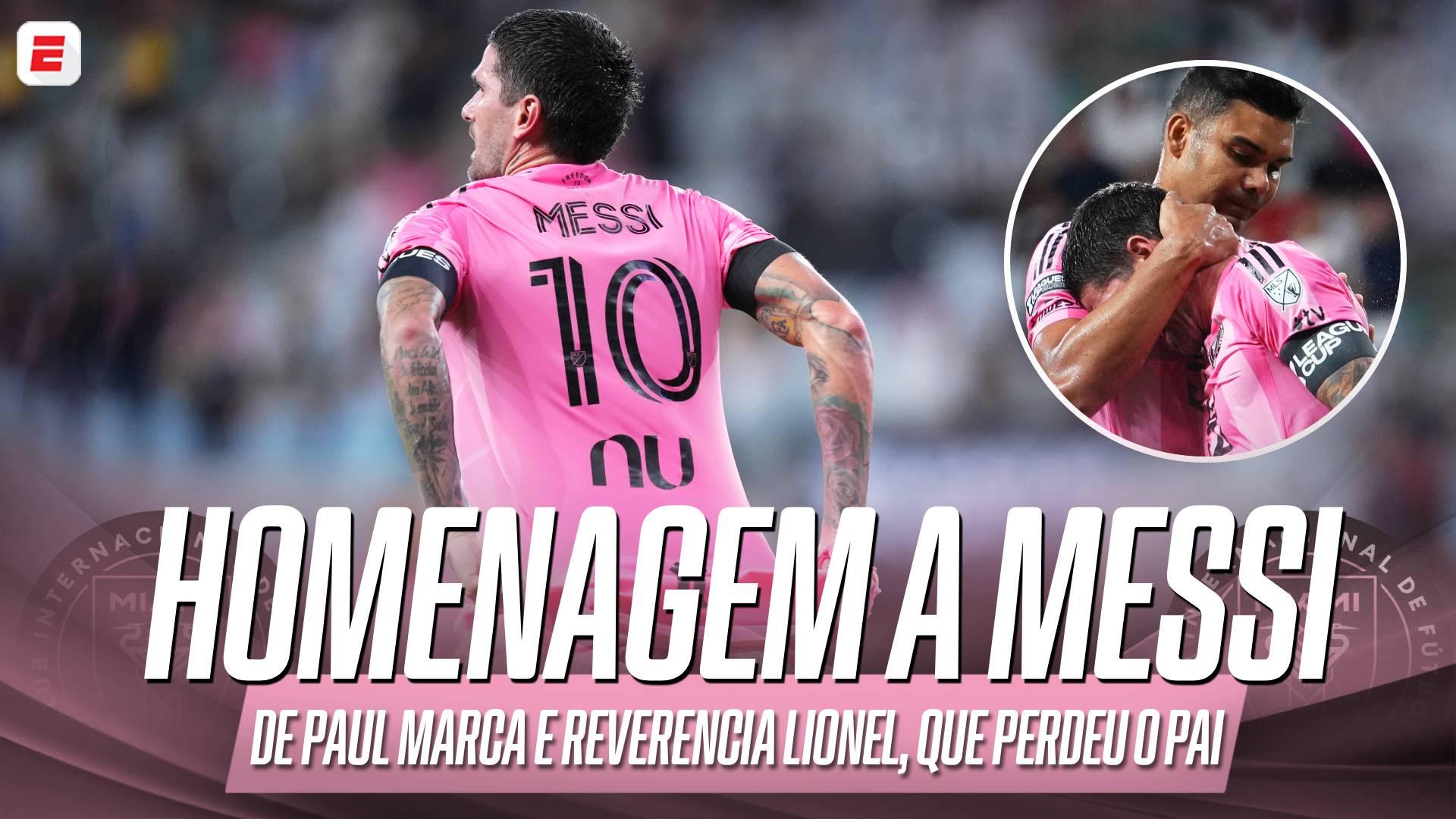 Casemiro dá assistência, De Paul marca e homenageia Messi na comemoração do Inter Miami na Leagues Cup