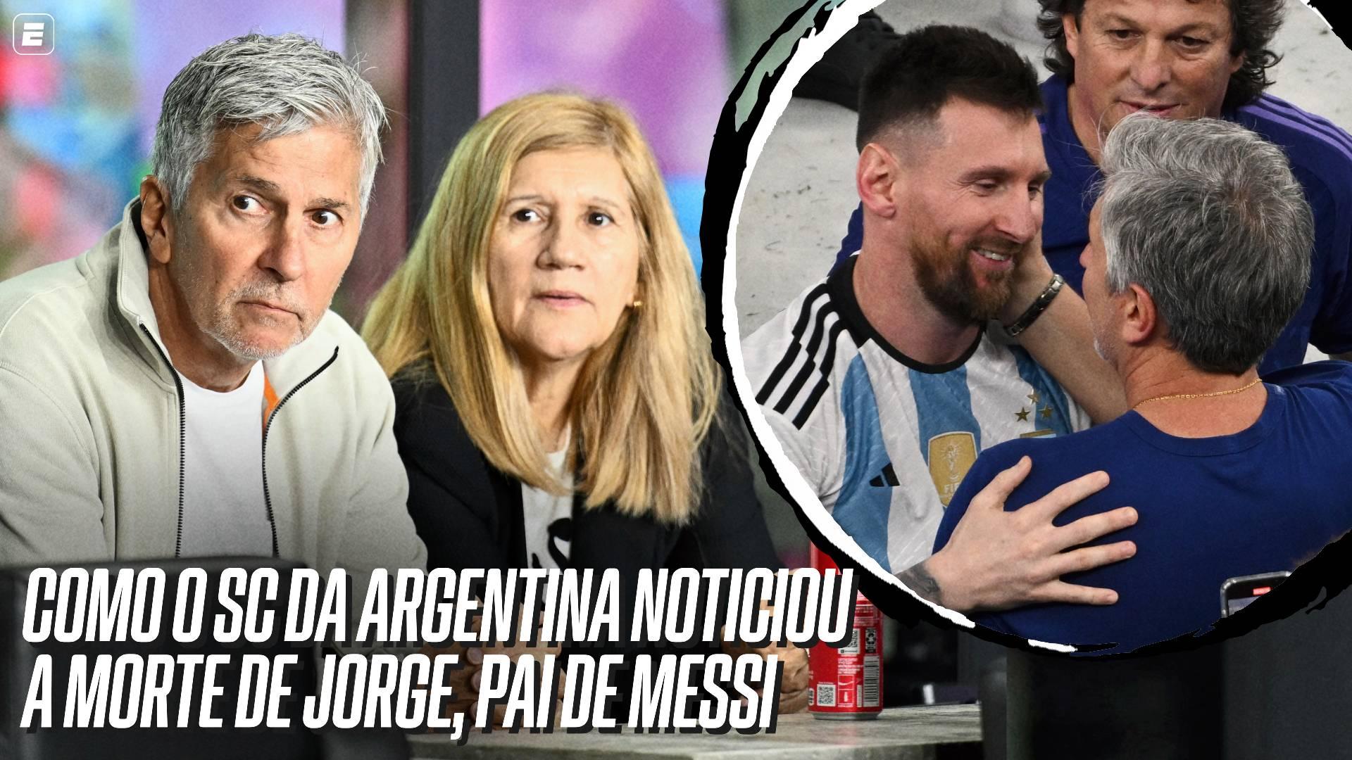 Como o SportsCenter da Argentina noticiou a morte de Jorge, pai de Messi