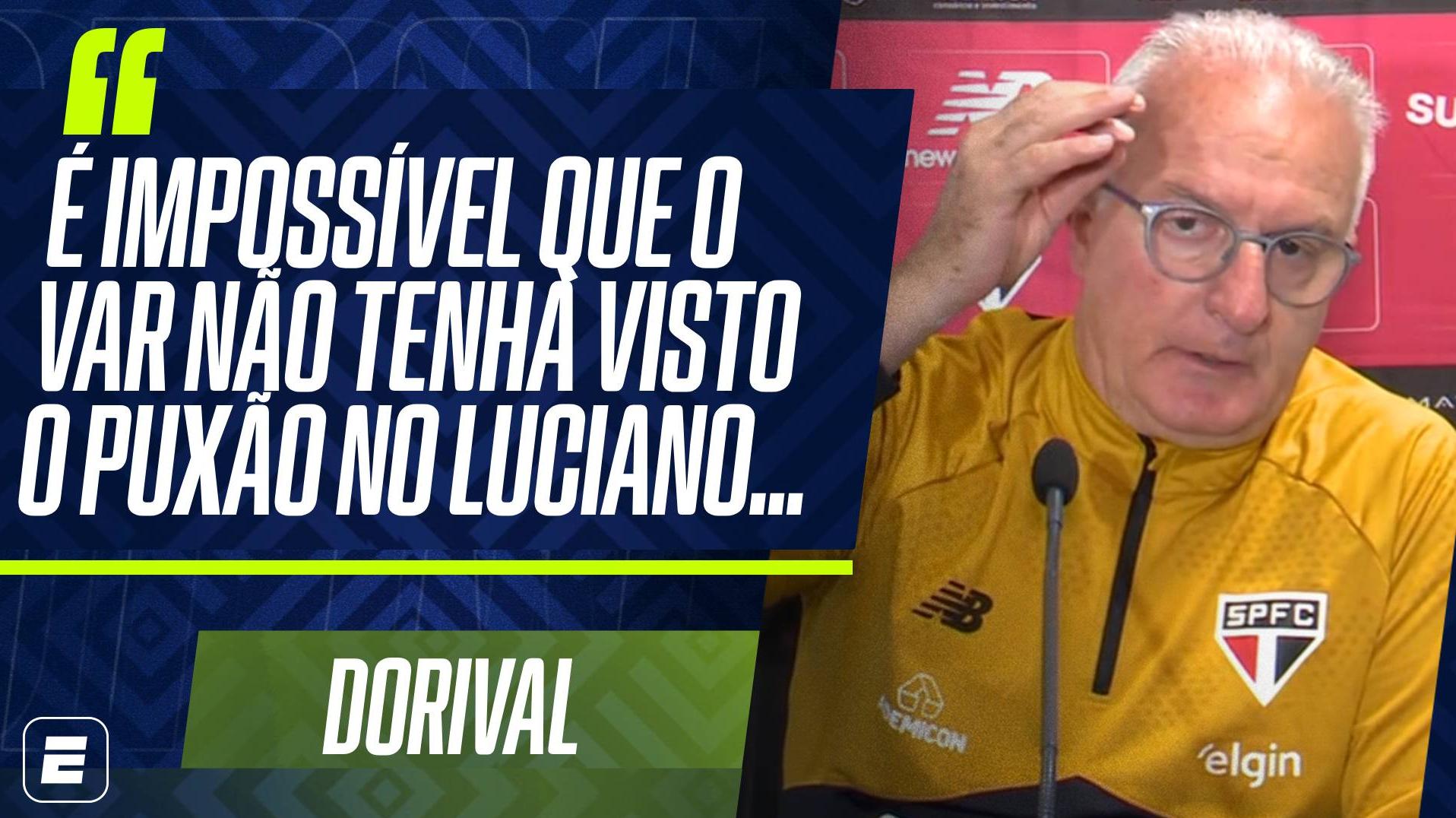Dorival detona VAR em derrota do São Paulo para Grêmio por lance 'inaceitável': 'Impossível que não tenha visto'