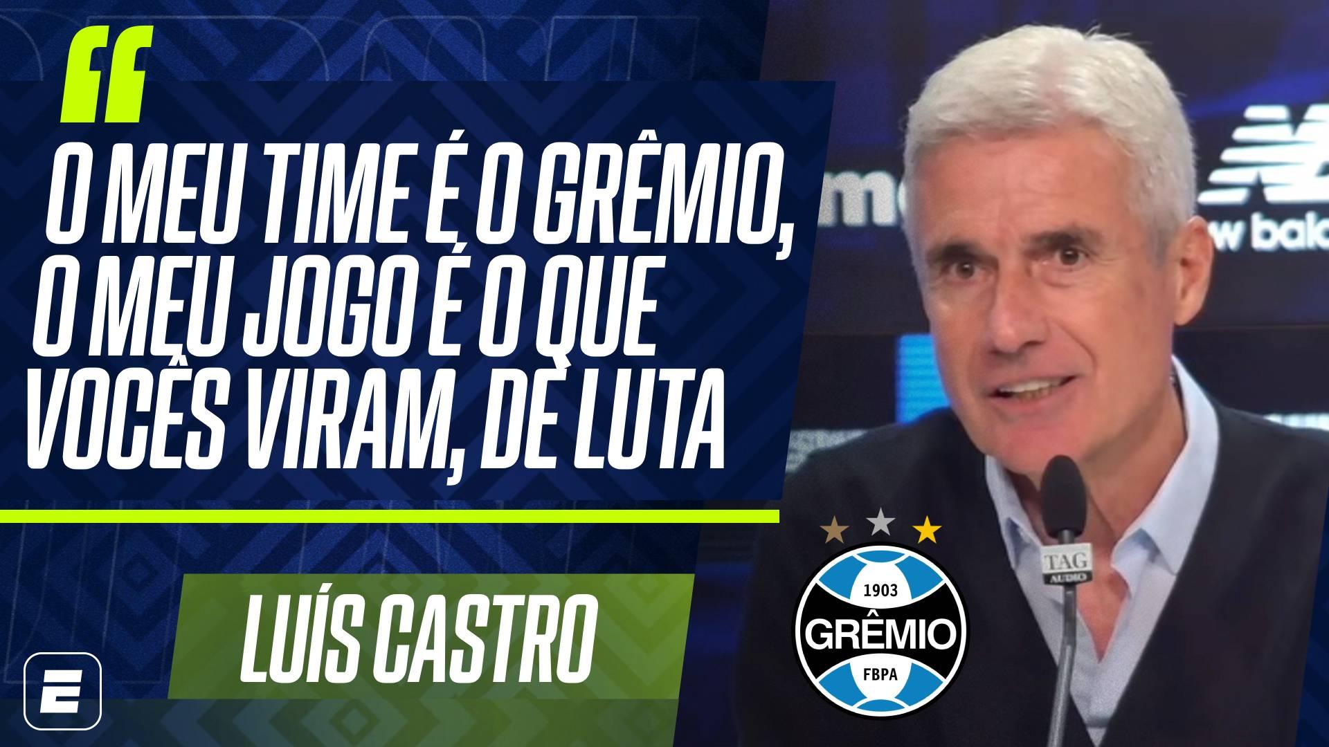 Luís Castro garante que aguenta pressão da torcida após vitória suada contra o São Paulo: 'O meu time é o Grêmio'