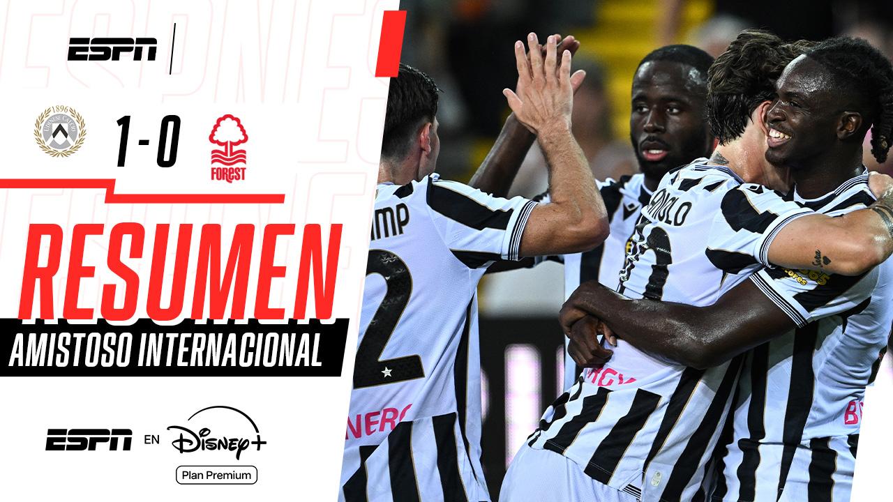 ¡Udinese venció a Nottingham Forest en la Friuli Venezia Giulia!