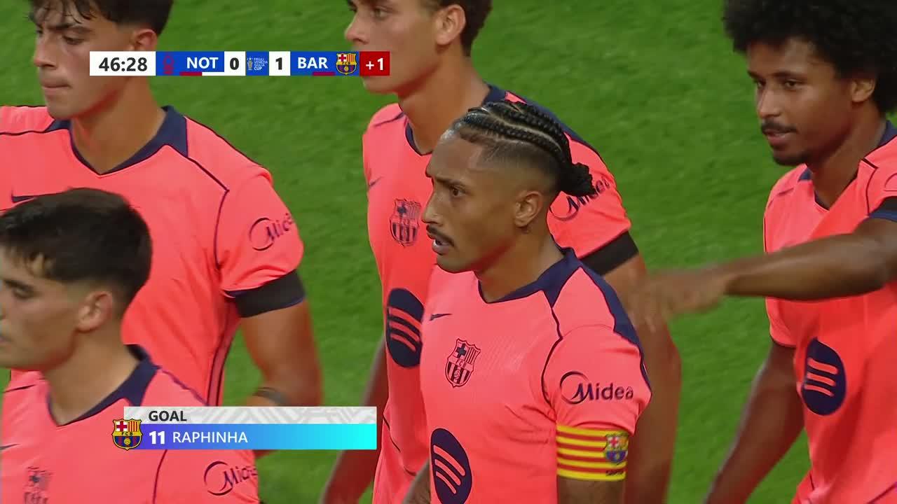 Sobre el final, Raphinha le dio el gol de la victoria al Barcelona
