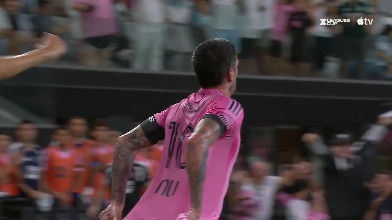 Golazo y dedicatoria especial para Messi: De Paul abrió el marcador ante Monterrey