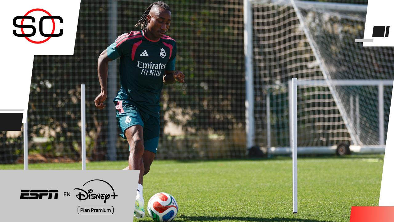 Llegó la nueva joya: Diomande entrenó con el Real Madrid