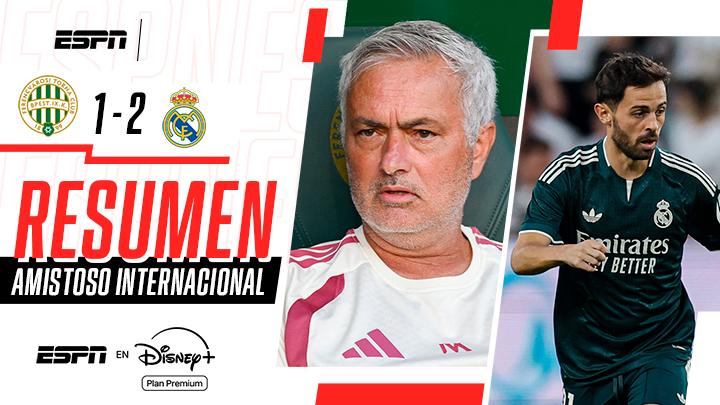 Victoria para el Real Madrid de Mou: fue 2 a 1 frente al Ferencvaros