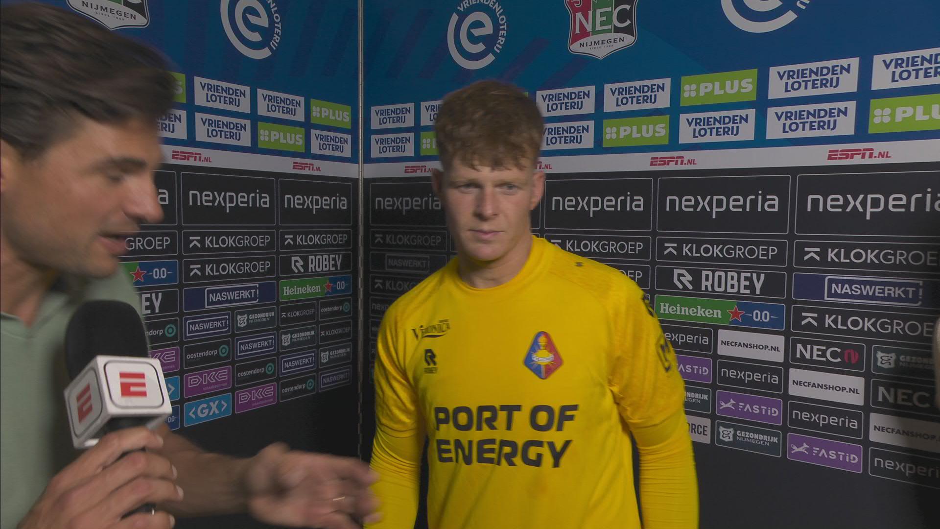 Koeman Jr. over tijdrekken: "Ik ga natuurlijk niet naar die bal rennen"