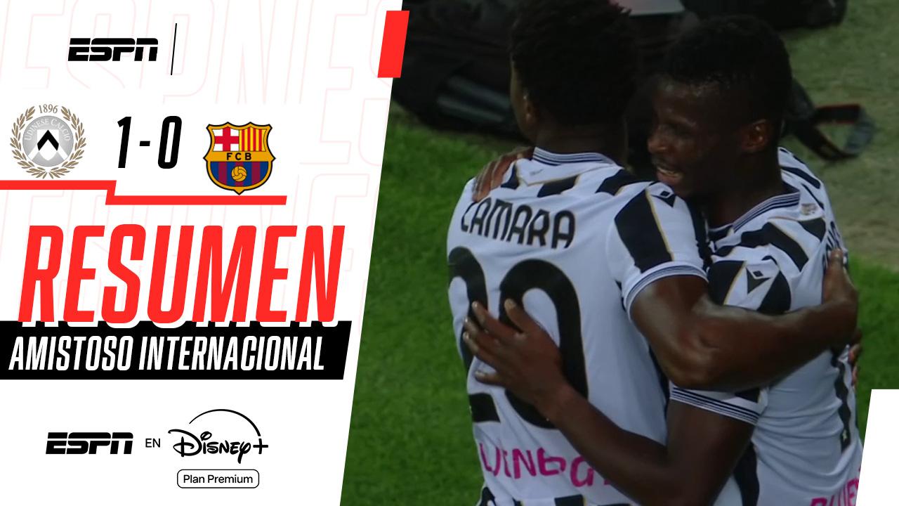 Udinese venció a Barcelona en un amistoso preparatorio