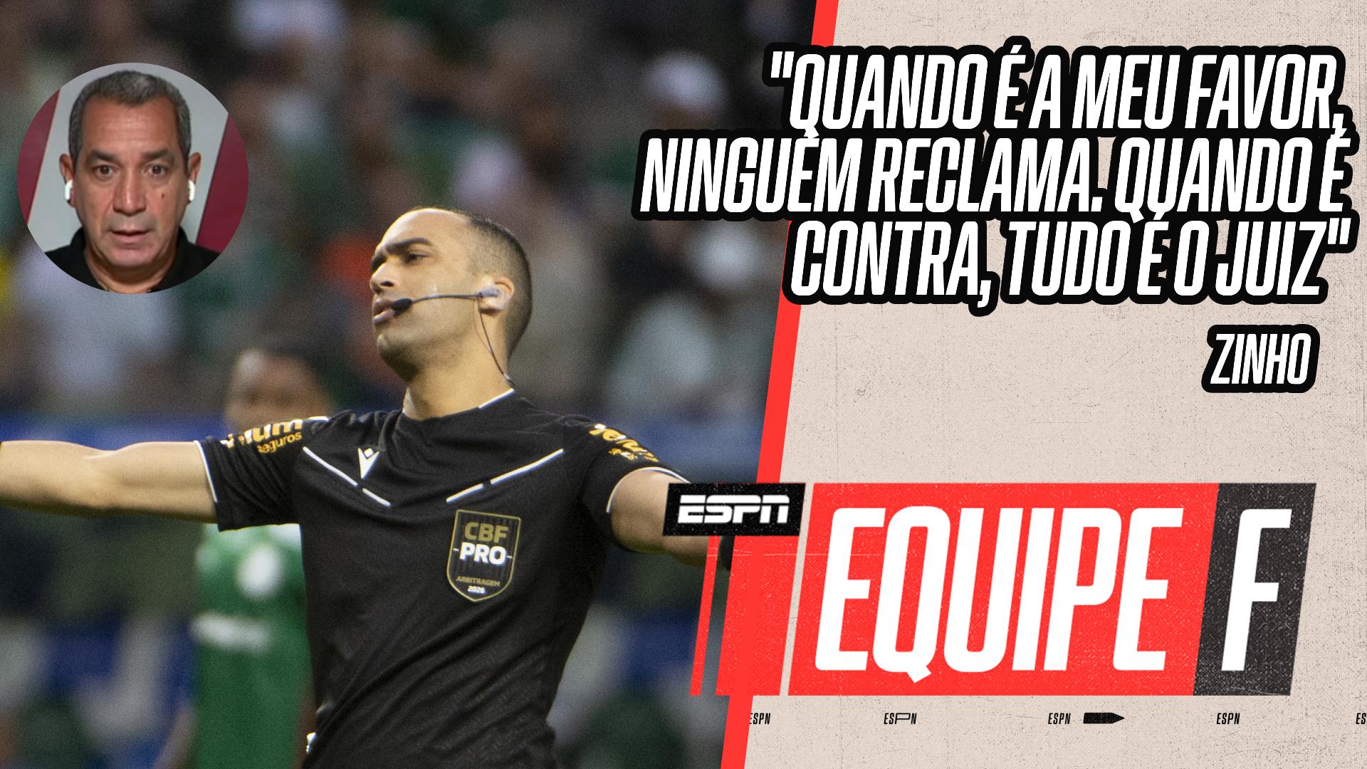 Zinho detona postura das equipes do futebol brasileiro com a arbitragem: 'hipocrisia'