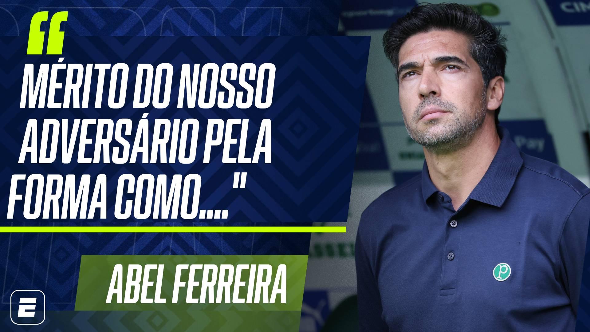 Abel Ferreira diz que Internacional 'estacionou o ônibus' e admite falta de inspiração do Palmeiras: 'Demérito nosso'