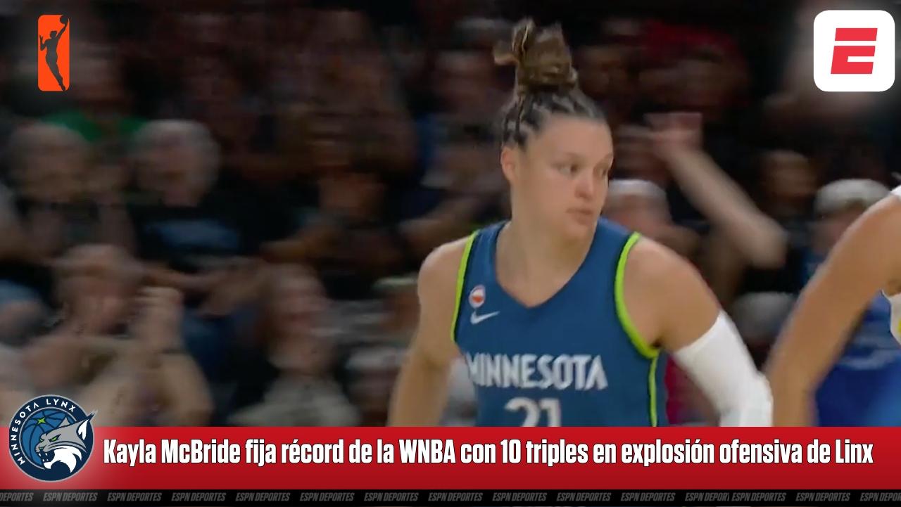 Kayla McBride fija récord de la WNBA con 10 triples en explosión ofensiva de Linx