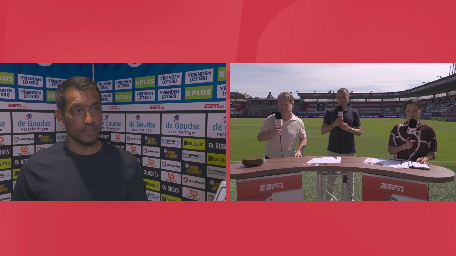 Van Bronckhorst: "We mogen hier niet in de situatie komen dat het nog spannend wordt"