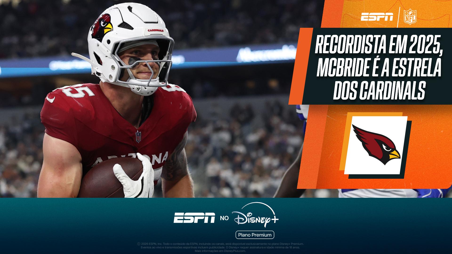 Trey McBride é a grande esperança dos Cardinals na NFL; VEJA