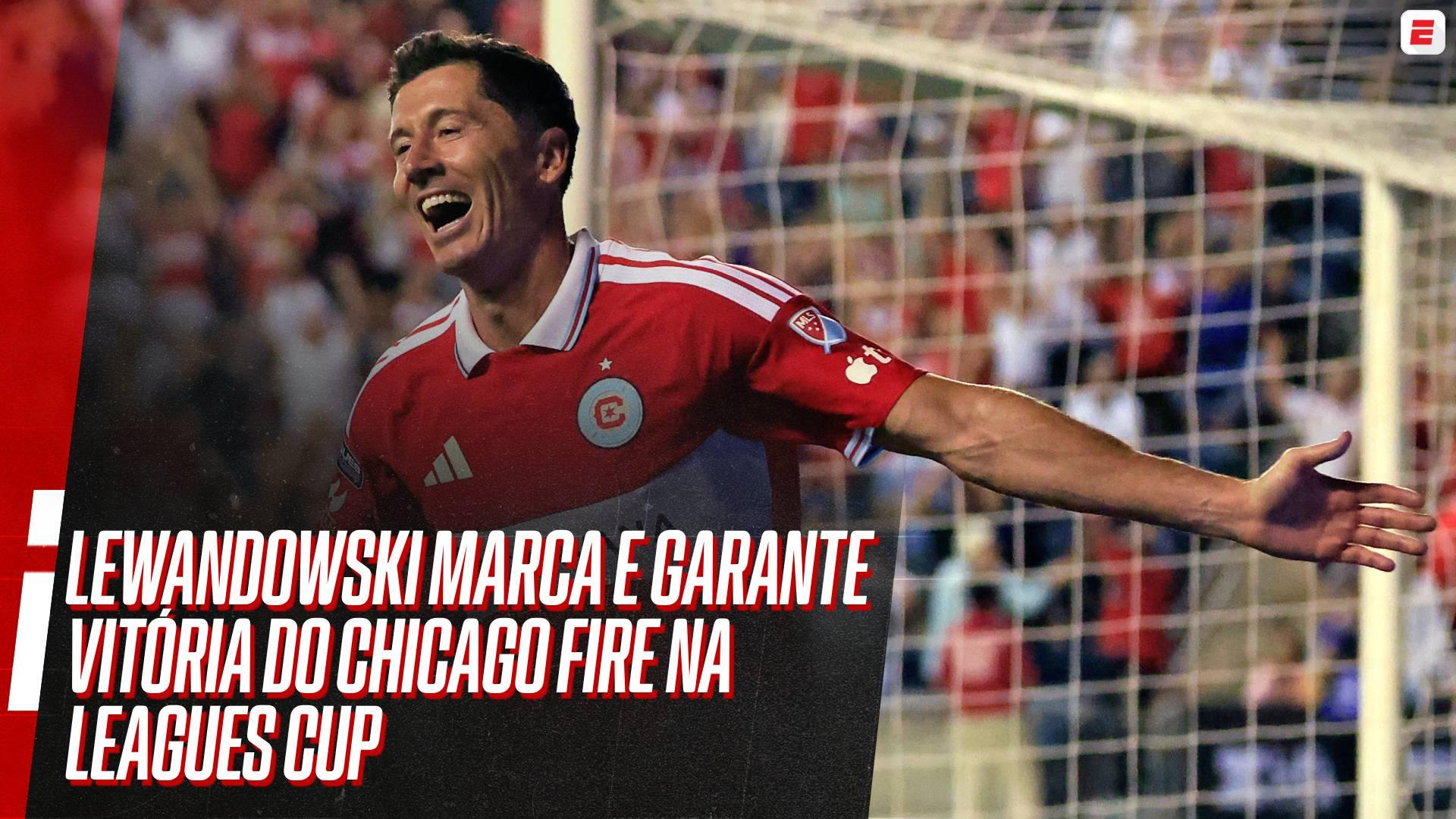 Ele sempre aparece! Lewandowski marca e garante vitória do Chicago Fire contra o Santos Laguna na Leagues Cup