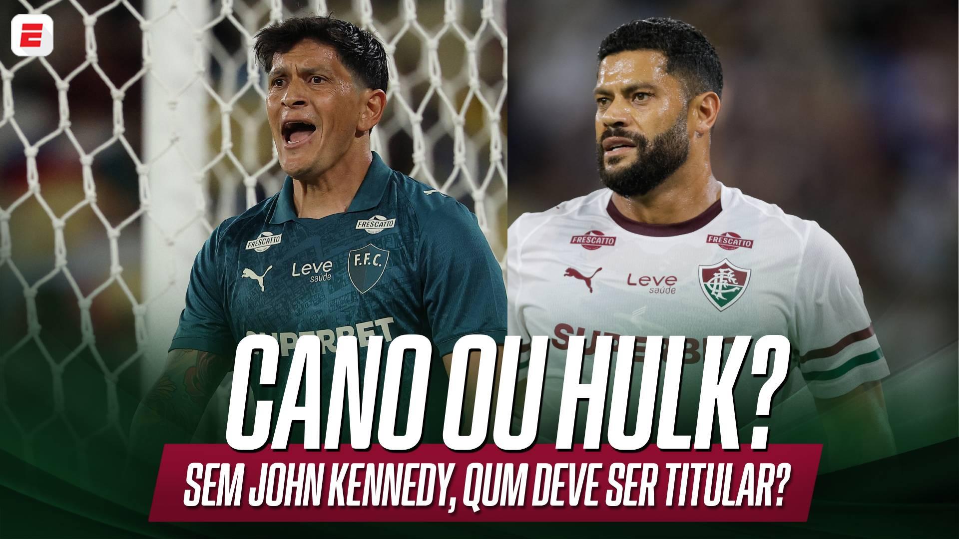 Sem John Kennedy, quem deve ser titular do Fluminense: Hulk ou Cano? Eugênio Leal responde!
