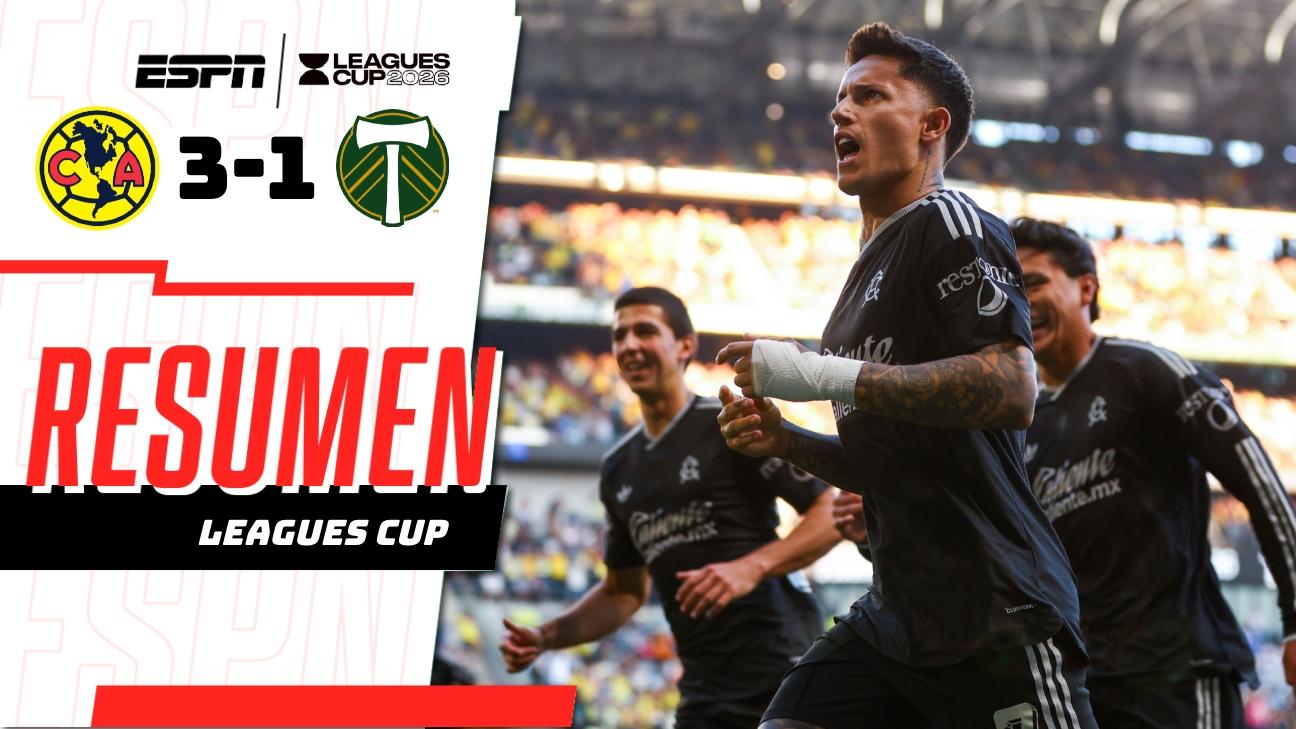 América consigue un triunfo clave al vencer 3-1 a Portland Timbers