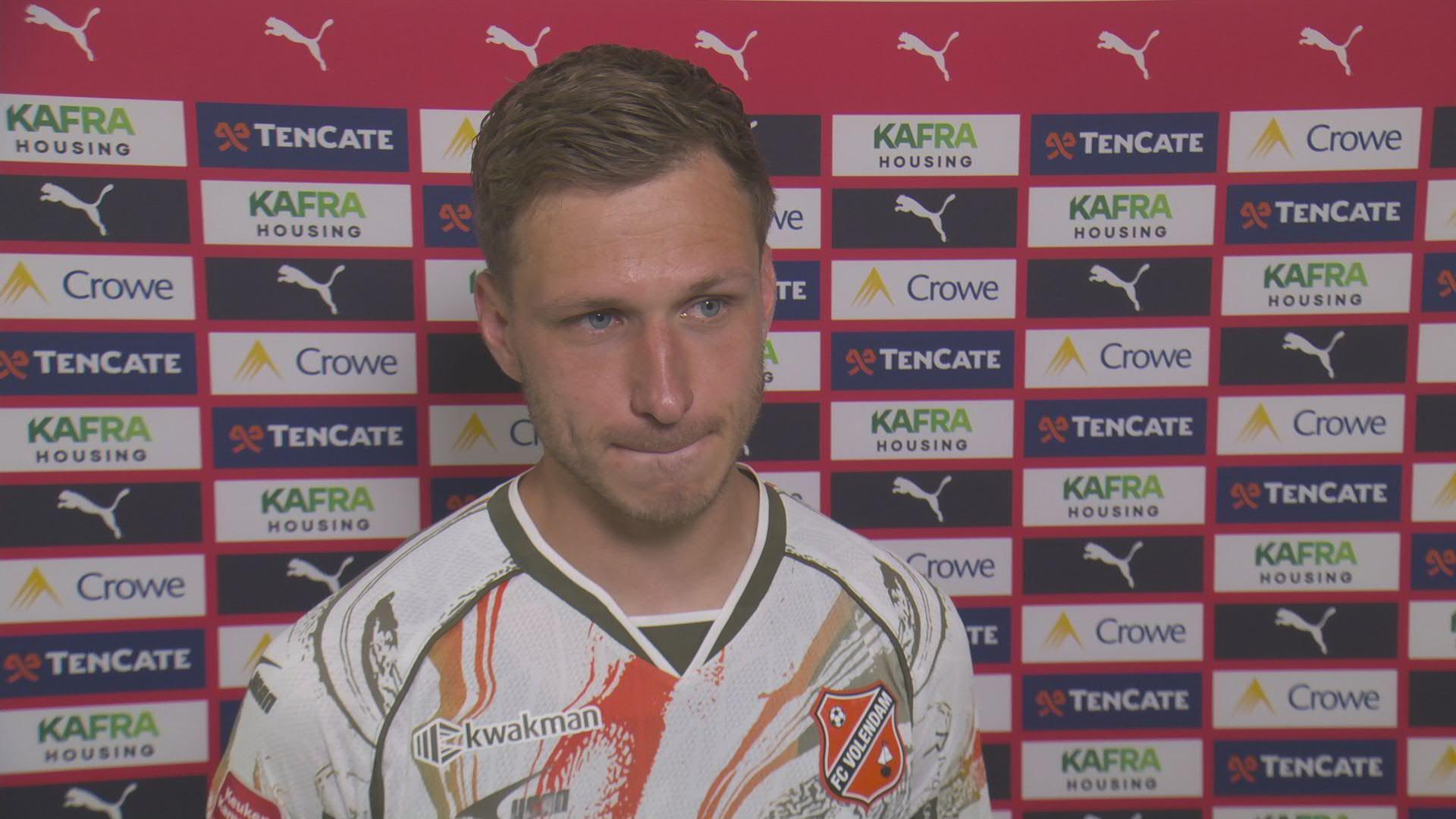 Niemeijer na eerste duel voor Volendam: "Voelde dat het een tijdje geleden was"