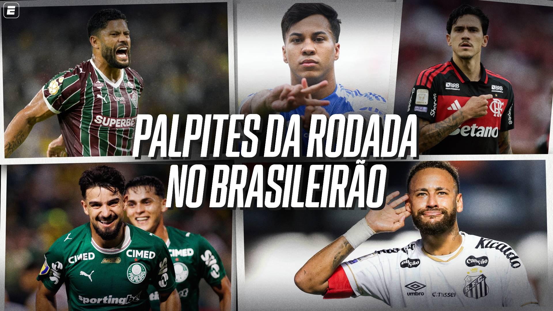 Palmeiras e Flamengo na corrida pelo topo, Vasco e Santos no 'sufoco' e mais: os palpites da rodada no Brasileirão