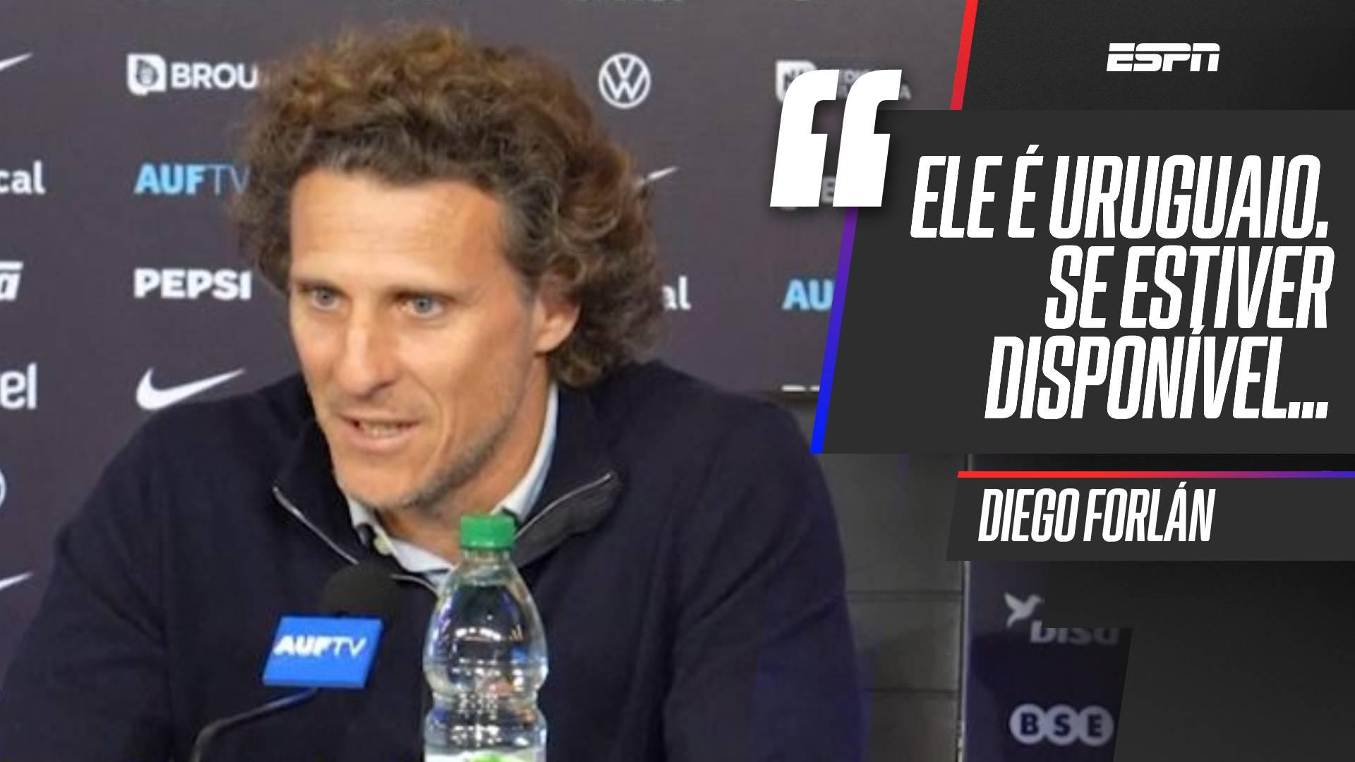 Apresentado como interino na Seleção Uruguaia, Diego Forlán não descarta volta de Luis Suárez: 'Por que não?'