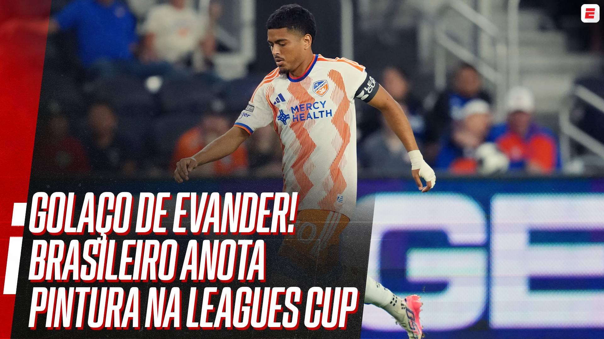 Evander manda bomba e anota golaço pelo FC Cincinnati na Leagues Cup; VEJA