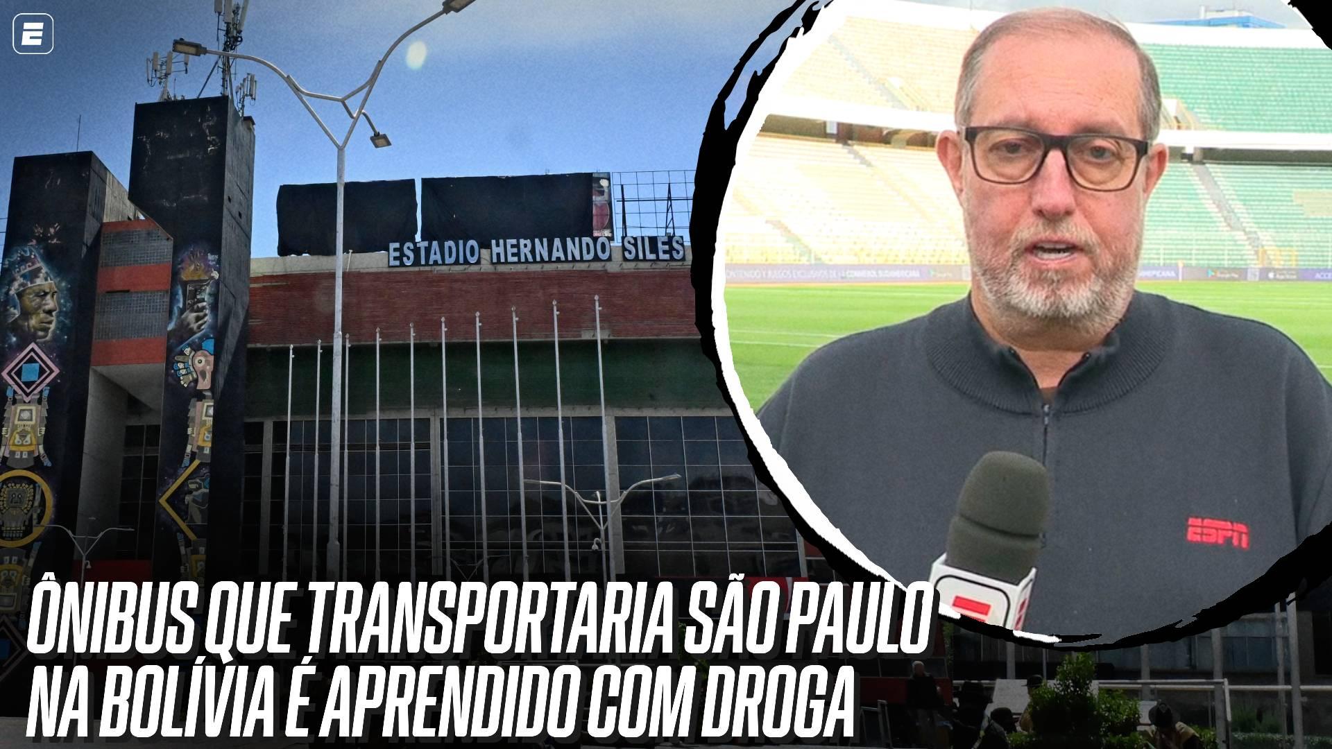 Ônibus que transportaria São Paulo na Bolívia é apreendido com droga