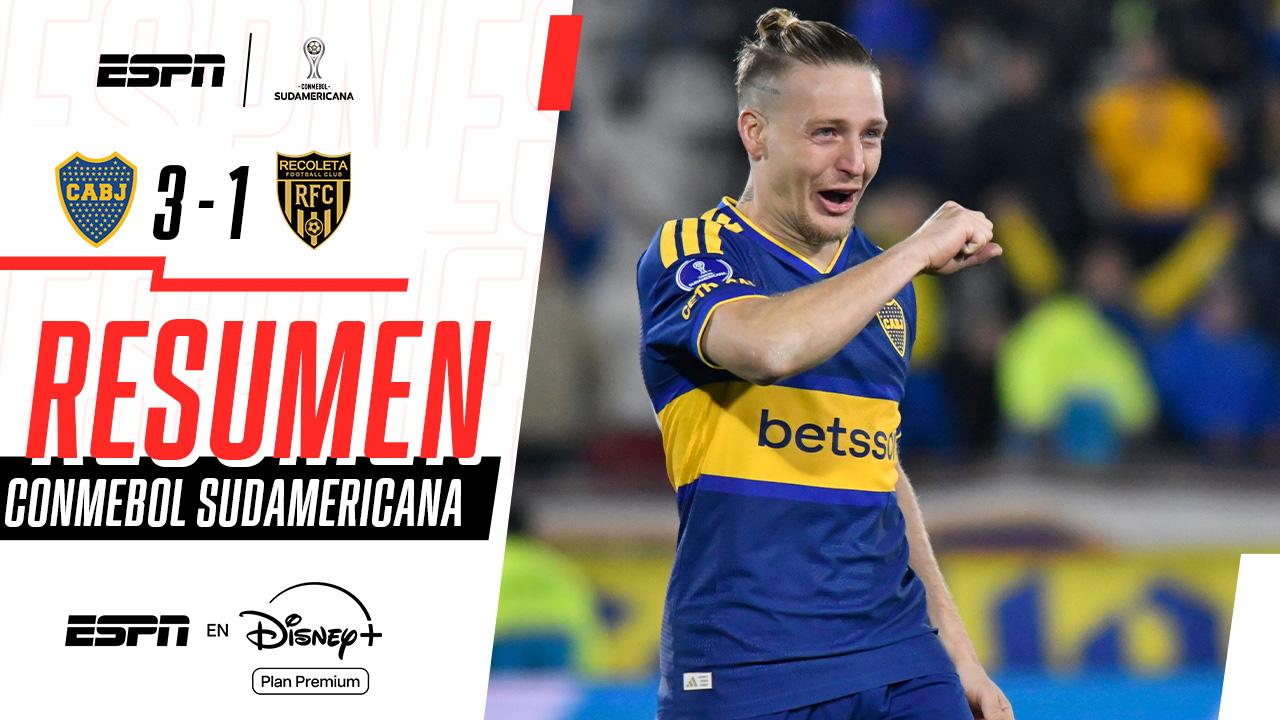Boca fue superior y se impuso ante Recoleta en la Sudamericana
