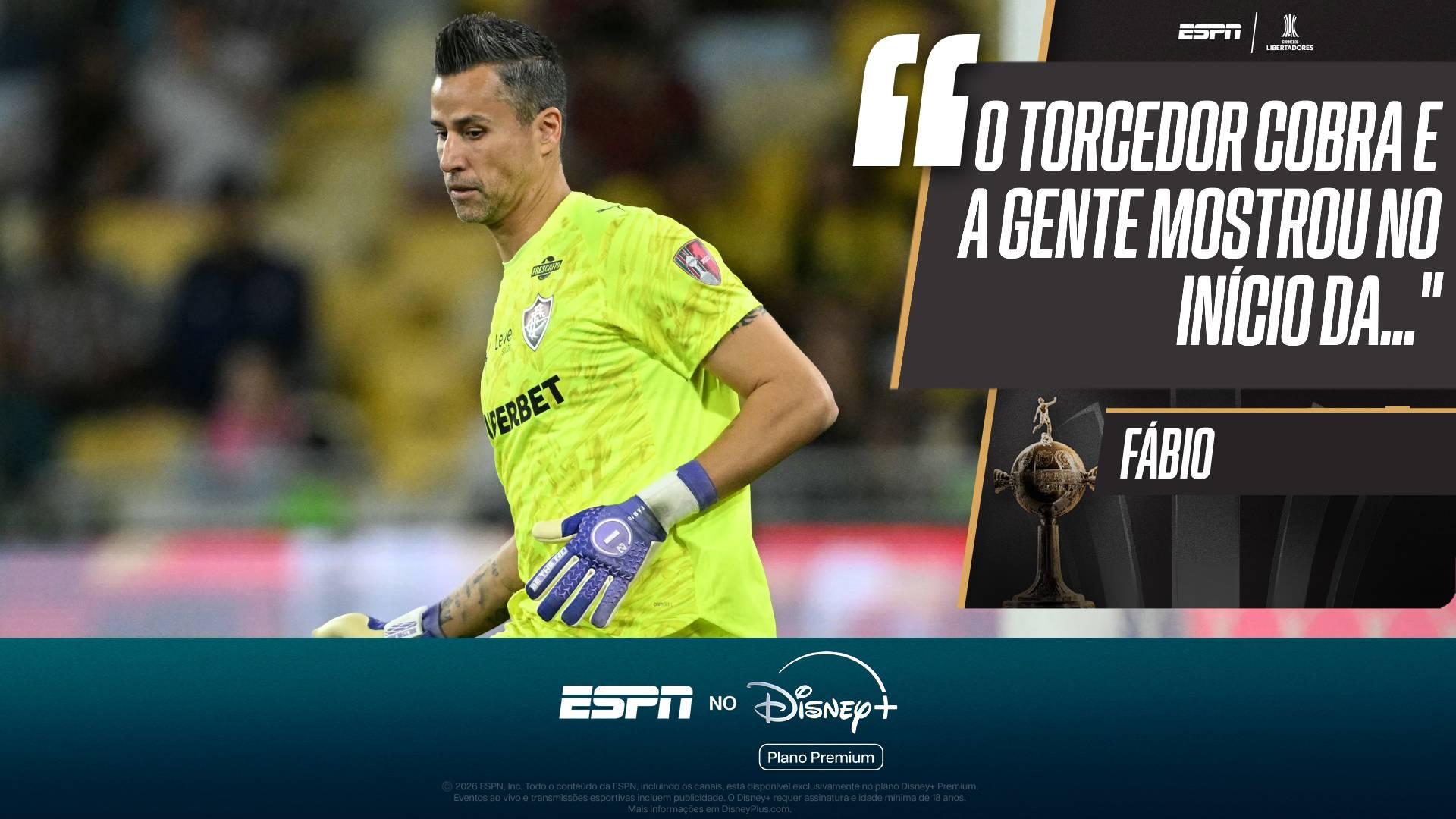 Fábio admite cobrança da torcida do Fluminense e pede reação: 'Temos que trazer alegria'