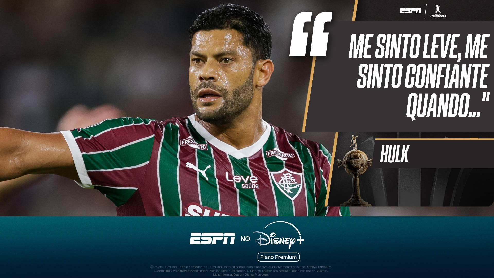 Hulk reforça confiança após empate do Fluminense contra o Rivadavia pela Libertadores: 'Não posso jogar a toalha'