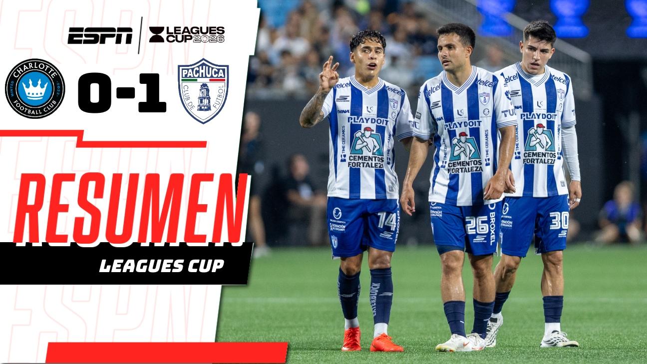 Pachuca ganó en Charlotte, pero no le alcanzó y queda fuera de la Leagues Cup