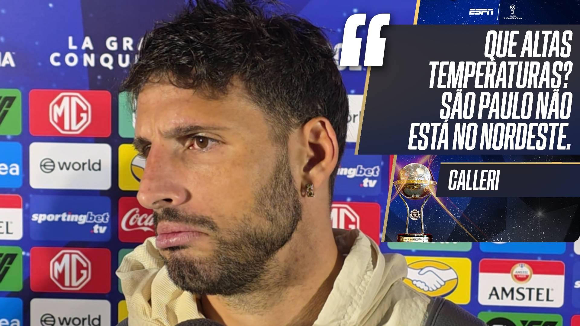 Clima tenso na zona mista? Calleri discute com repórteres bolivianos que compararam altitude de La Paz com 'altas temperaturas' do Brasil
