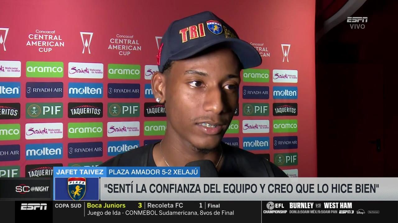 Jafet Taivez: "Es una noche bonita, pero sé que vienen mejores; cada partido es una final"