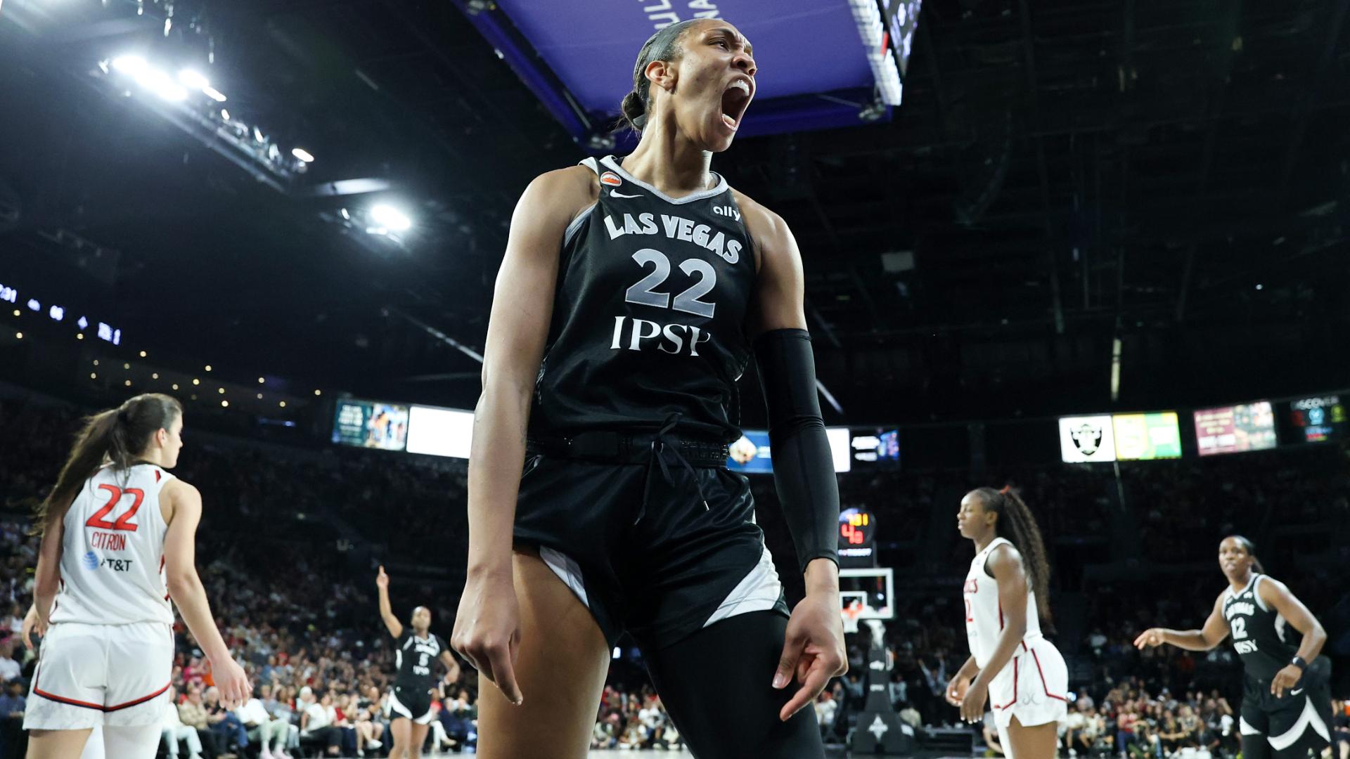 ¡Las Aces frenan a las Mystics! Las Vegas gana 86-76 en casa ante Washington
