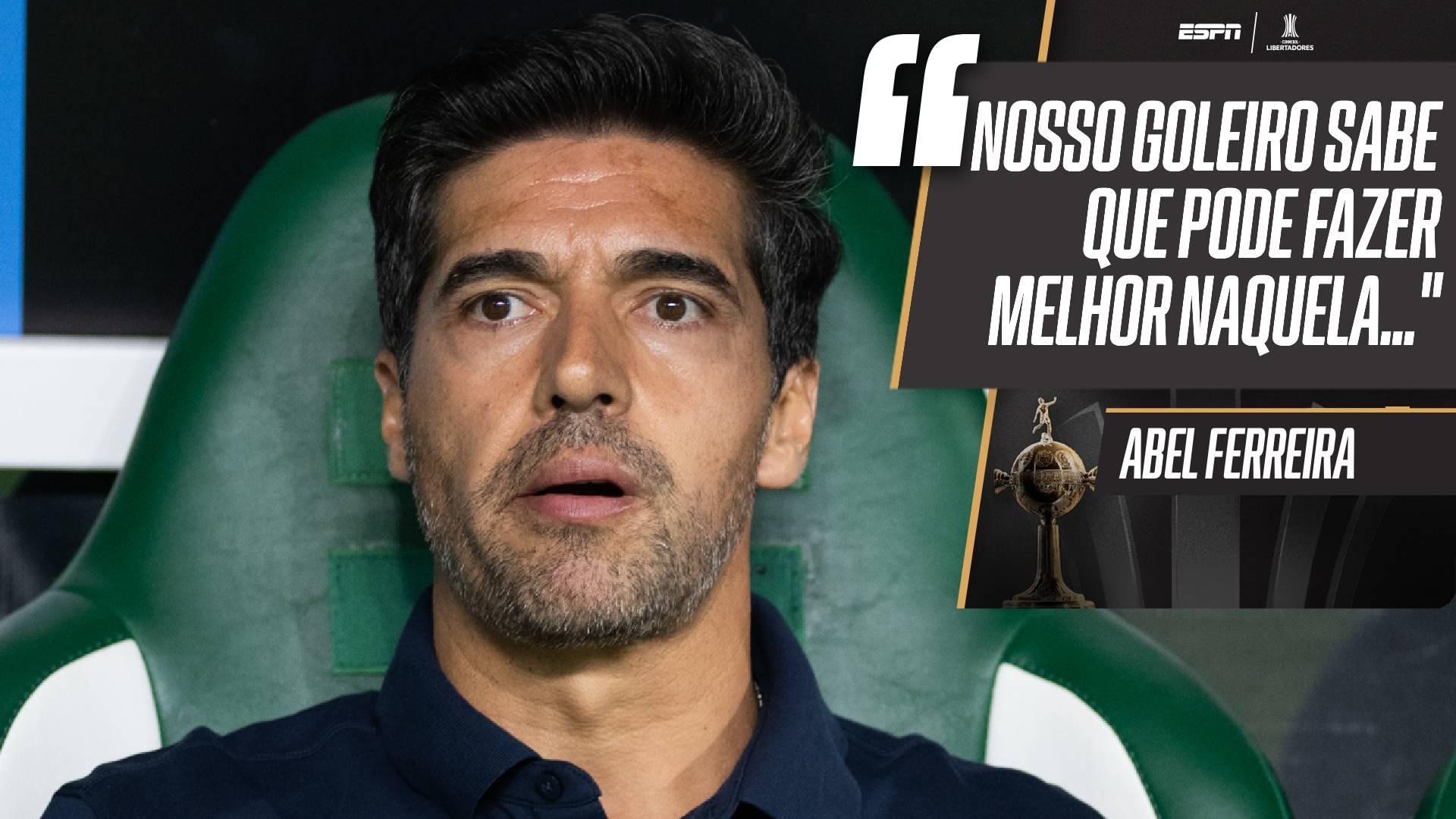 Abel Ferreira admite erro de Carlos Miguel em gol do Cerro Porteño e declara: 'Estamos todos juntos'