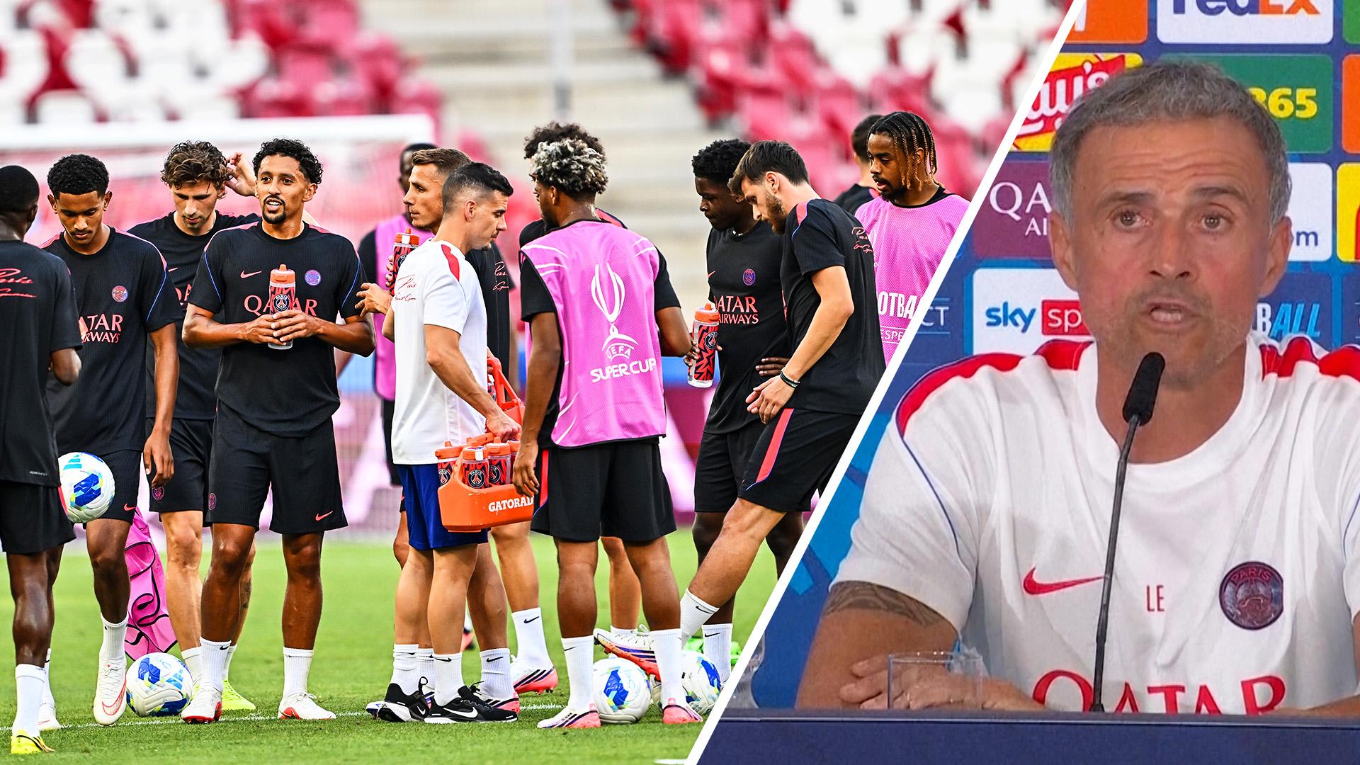 Luis Enrique: PSG 'don't have players' ahead of Super Cup final