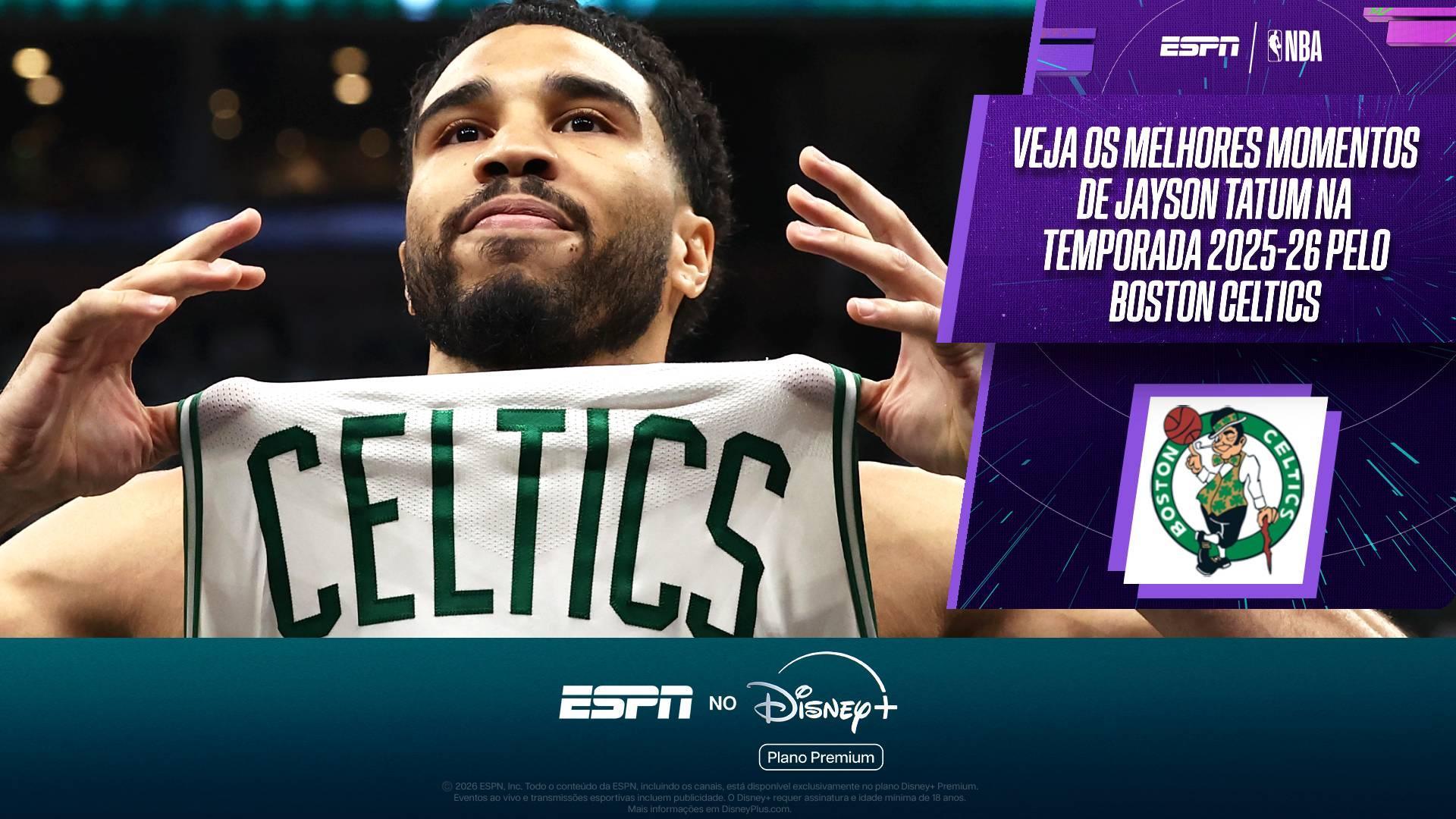 Veja os melhores momentos de Jayson Tatum na temporada 2025-26 pelo Boston Celtics