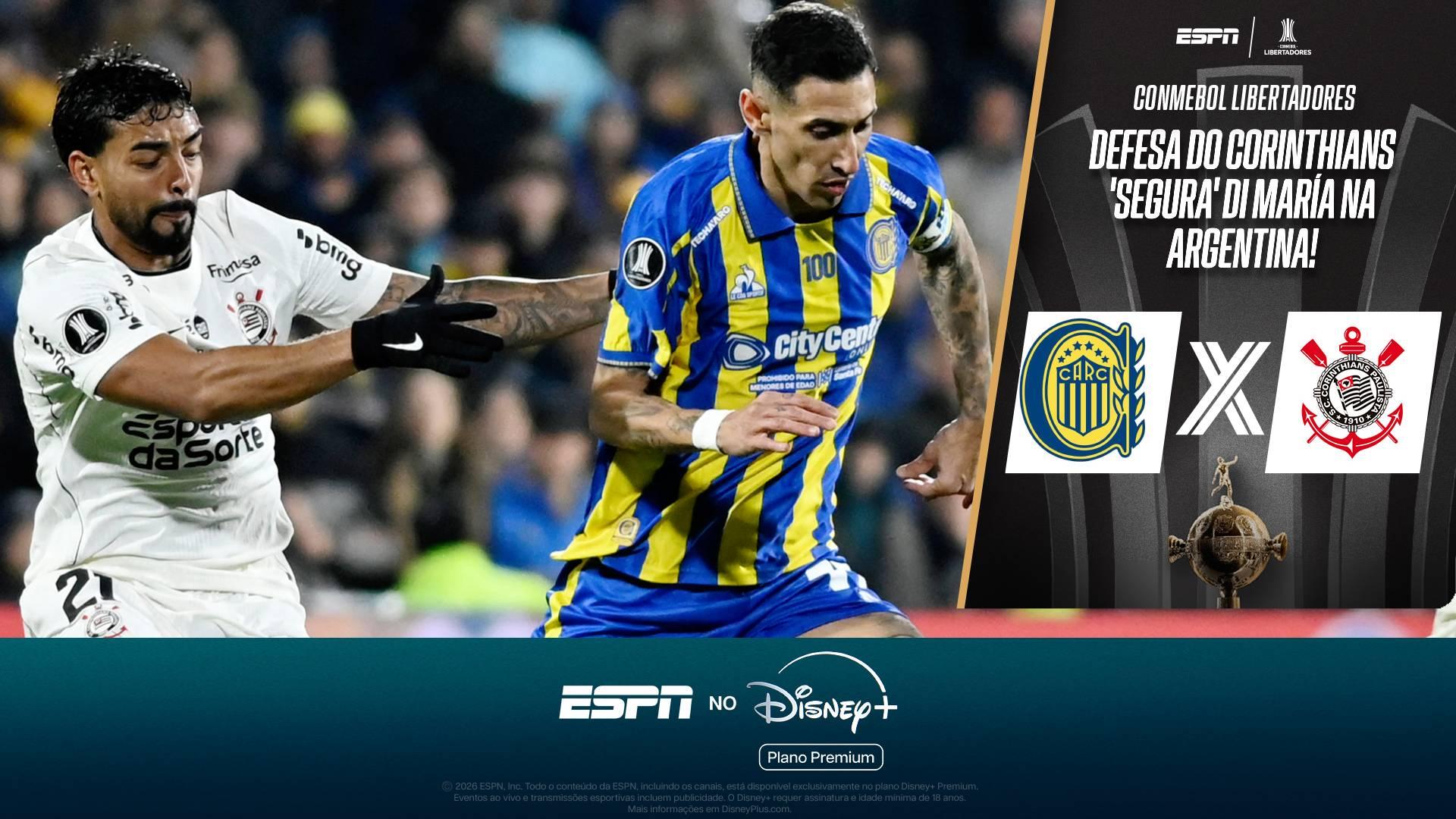 Di María é anulado pela defesa do Corinthians na Libertadores; VEJA