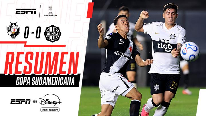 Se olvidaron los goles: Vasco da Gama y Olimpia empataron 0 a 0 en la Sudamericana