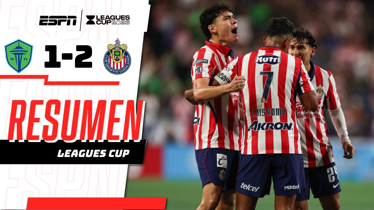 Chivas cierra la Leagues Cup con remontada ante Seattle