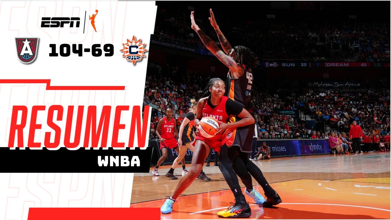 Atlanta Dream aplasta a Connecticut Sun con contundente triunfo 104-69