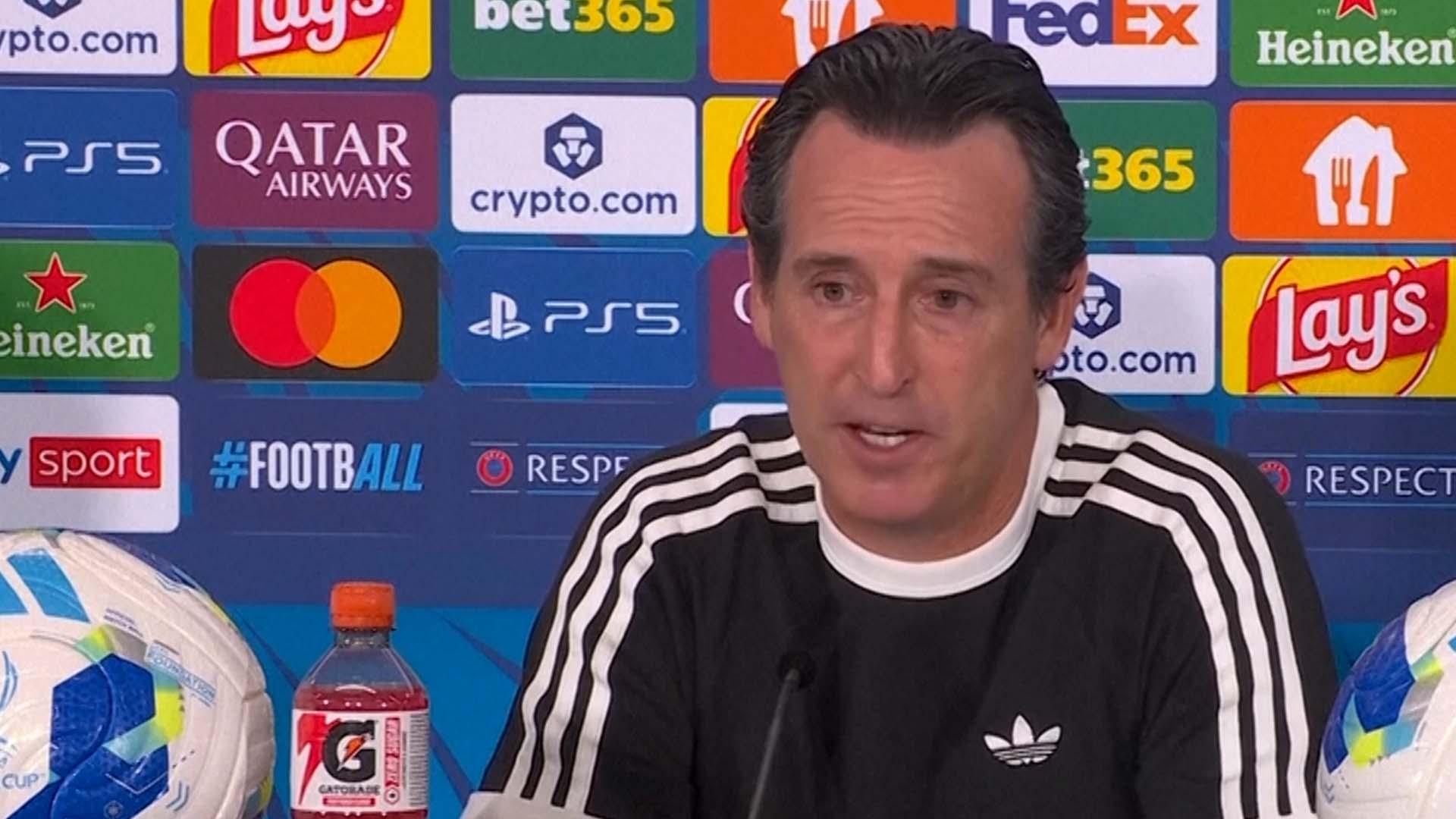 'We are playing to build a team' - Emery on Aston Villa's Super Cup defeat