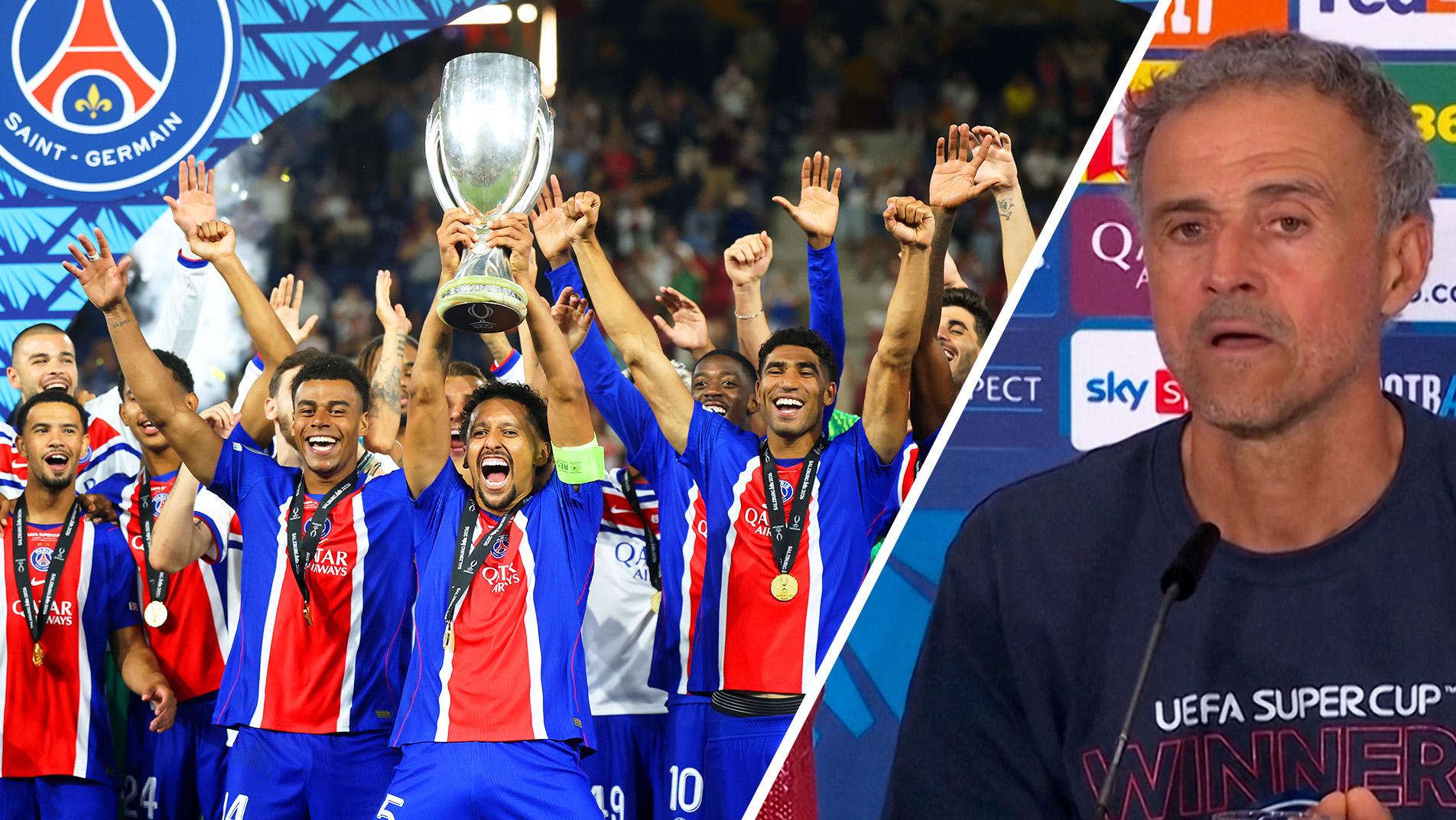 Luis Enrique: PSG aiming to 'win every trophy' after Super Cup victory