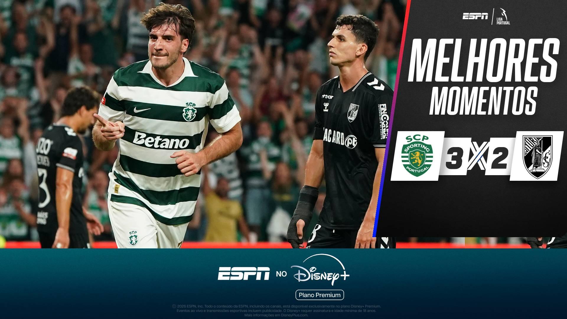 Sporting Lisboa vence Vitória de Guimarães com golaço e show de Fotis Ioannidis no Campeonato Português