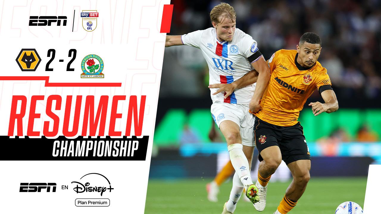 ¡Wolves le empató sobre el final a Blackburn!