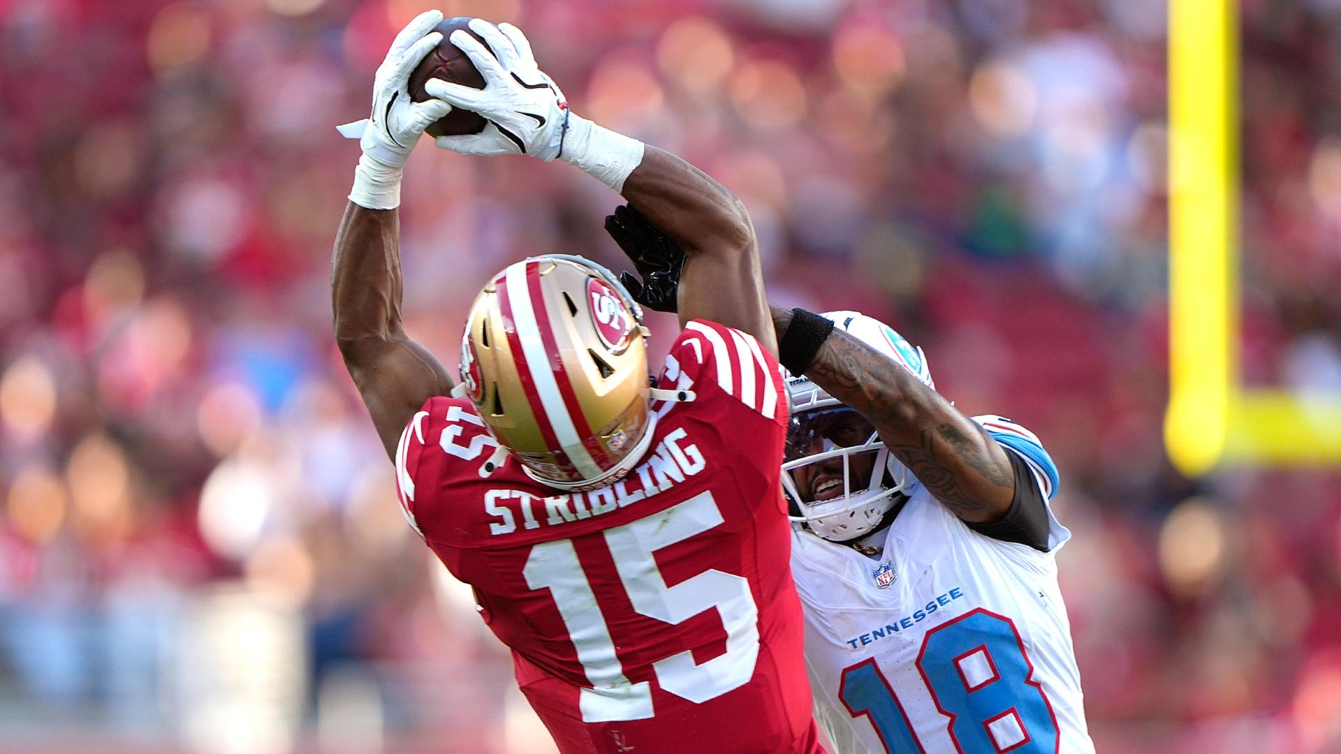 ¡Qué recepción! De'Zhaun Stribling firma una atrapada espectacular para 49ers