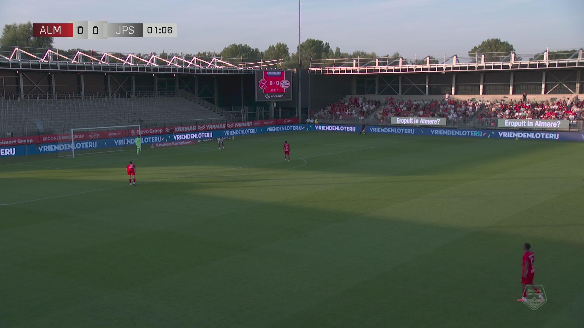 Overtuigend Almere City in speelronde 2 | Samenvatting Almere City - Jong PSV
