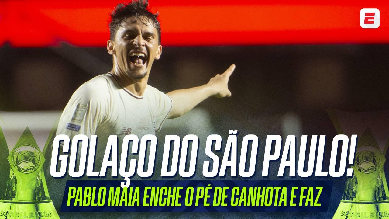 Golaço de Pablo Maia! O gol do São Paulo contra o Coritiba na volta ao Morumbis