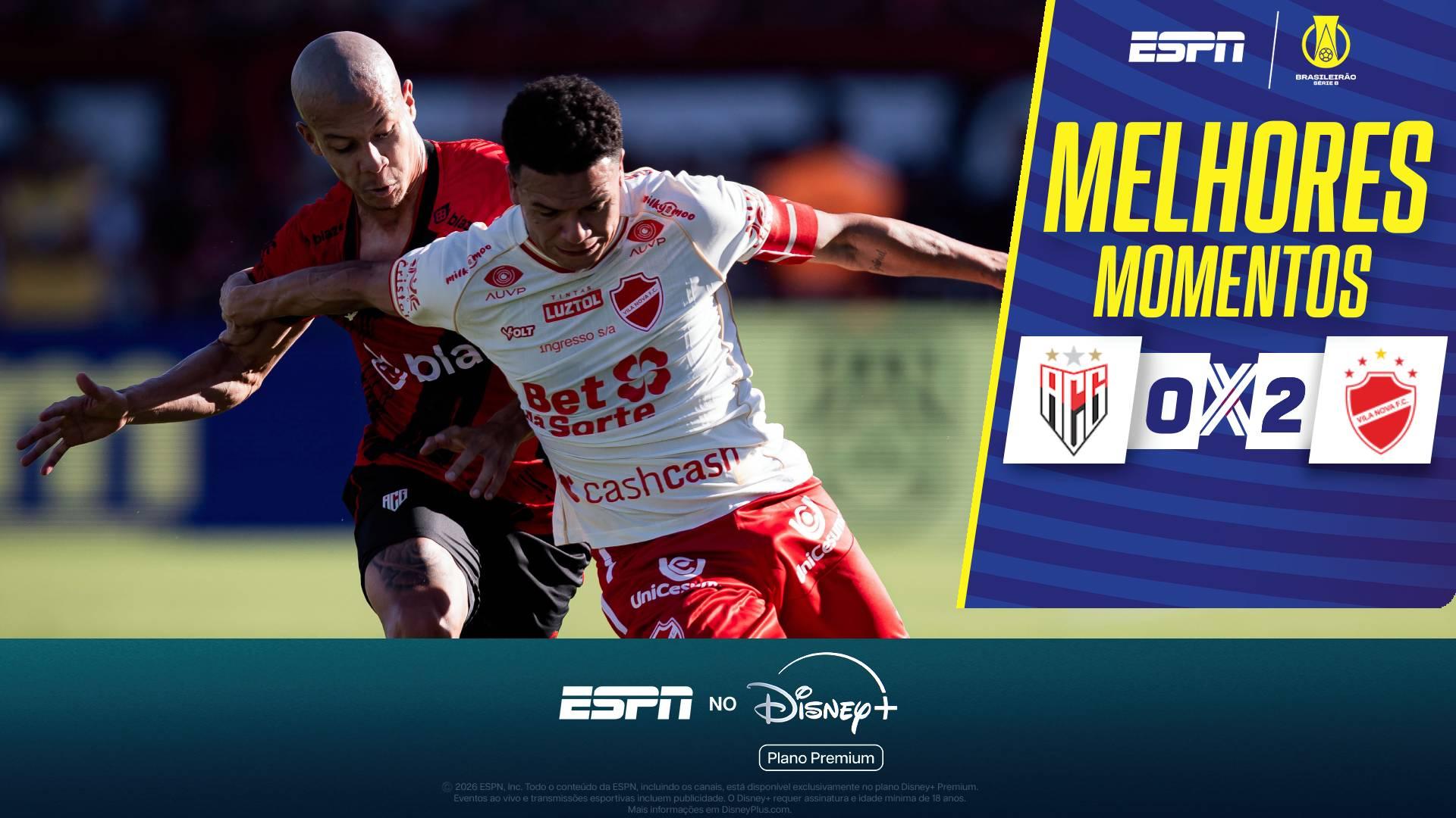 Em jogo marcado por confusão no final, Vila Nova vence clássico goiano contra Atlético-GO; VEJA melhores momentos
