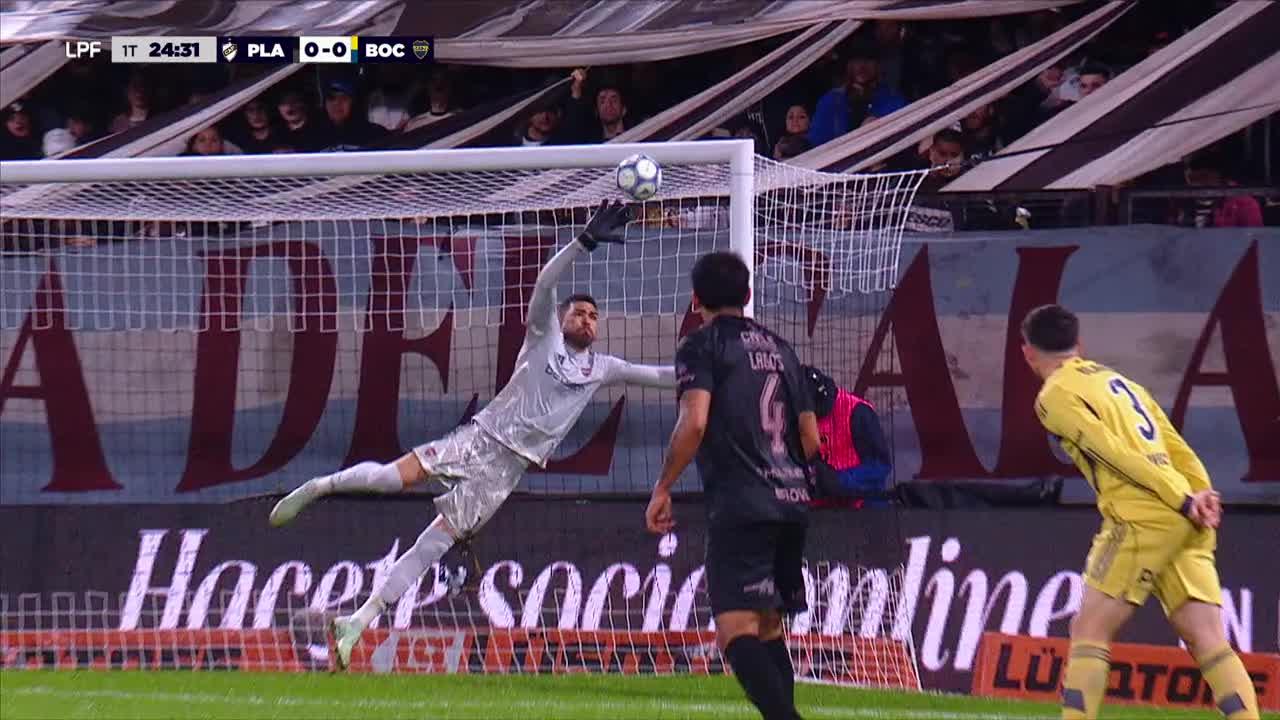 Atajada formidable de Montero para evitar el primero de Platense