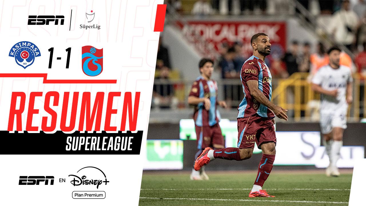 Salah ingresó a los 58 minutos e hizo su debut en el Trabzonspor de Turquía